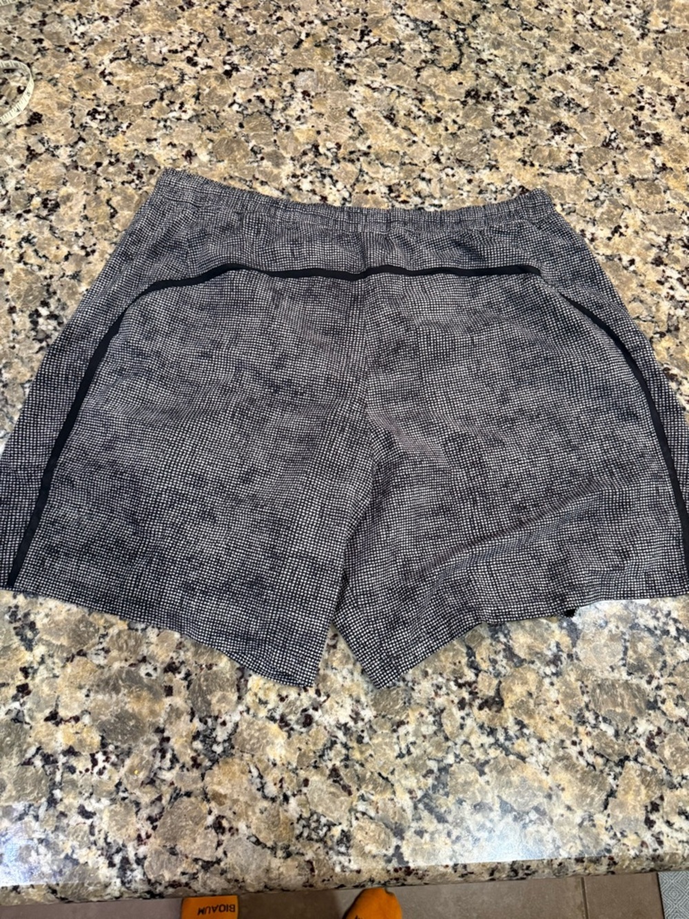 lululemon athletica Black Micro-Check High Waist Shorts